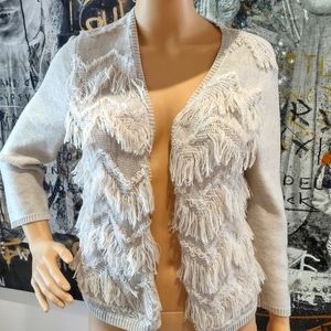 Chicos fringe cardigan size 0  small
